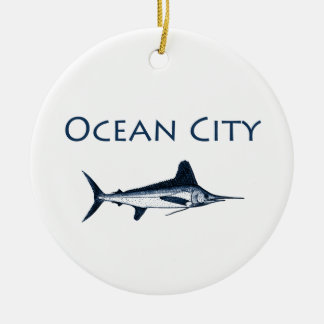 Adorno De Cerámica Logotipo de Maryland de la ciudad del océano