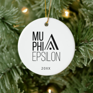 Adorno De Cerámica Logotipo de Mu Phi Epsilon