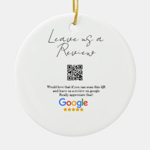 Adorno De Cerámica logotipo de reseña de negocio de Google Scan QR re