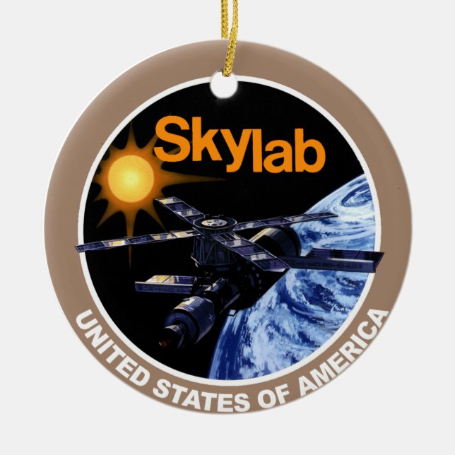Adorno De Cerámica Logotipo del programa de SKYLAB (Frente)