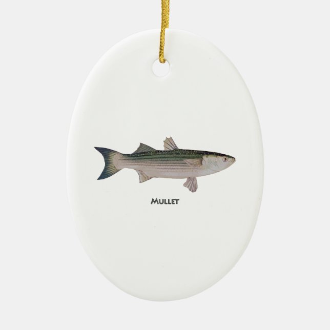 Adorno De Cerámica Logotipo del salmonete (Frente)