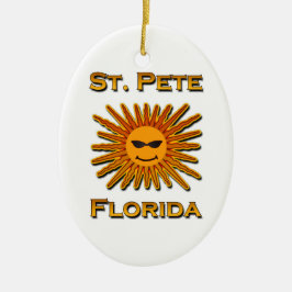 Adorno De Cerámica Logotipo del St. Pete la Florida Sun