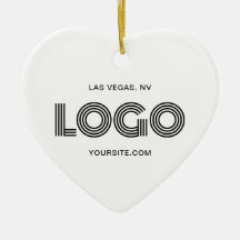 Logotipo moderno de corazón blanco