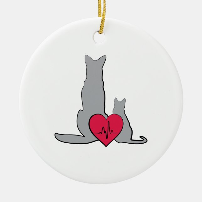 Adorno De Cerámica Logotipo veterinario (Frente)