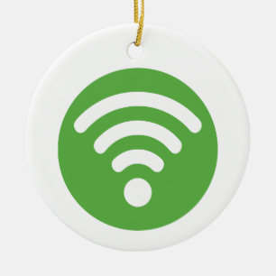 Adorno De Cerámica Logotipo WiFi