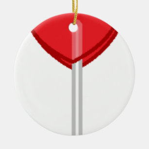 Adorno De Cerámica lollismo de corazón rojo
