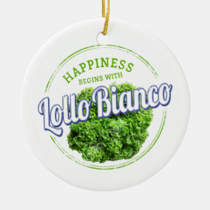 Adorno De Cerámica Lollo Bianco Ensalada Vintage Lollo Bionda Vegan