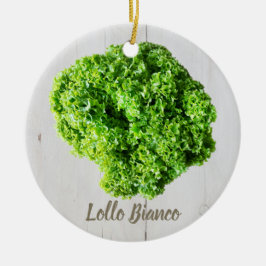 Adorno De Cerámica Lollo Bianco Salad lechuga para Vegans