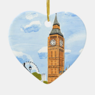 Adorno De Cerámica London Big Ben