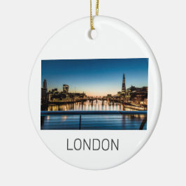 Adorno De Cerámica London Uk Skyline Reino Unido Inglaterra Souvenir