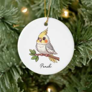 Adorno De Cerámica Loro Cacatúa Mascota Ave Personalizada Linda