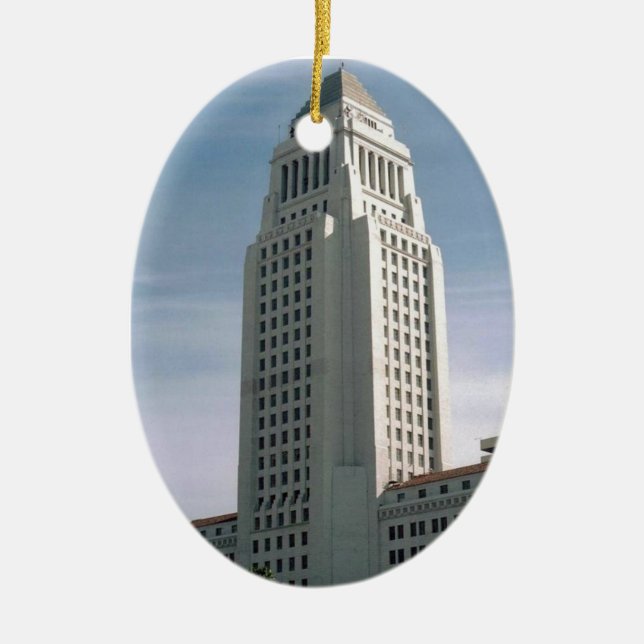 Adorno De Cerámica Los Angeles City Hall (Frente)