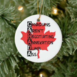 Adorno De Cerámica Los canadienses no negocian