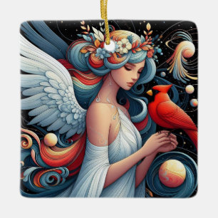 Adorno De Cerámica Los cardenales aparecen cuando los ángeles están c