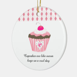 Adorno De Cerámica Los cupcakes son como abrazos calientes