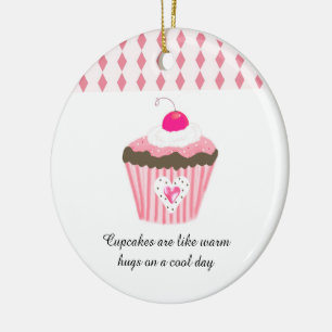 Adorno De Cerámica Los cupcakes son como abrazos calientes