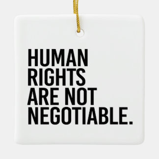 Adorno De Cerámica Los derechos humanos no son negociables