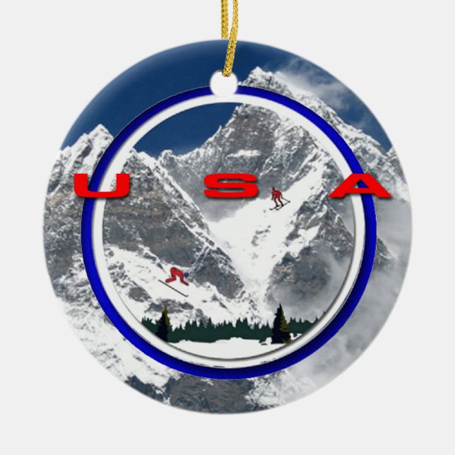 ADORNO DE CERÁMICA LOS E.E.U.U. (Frente)