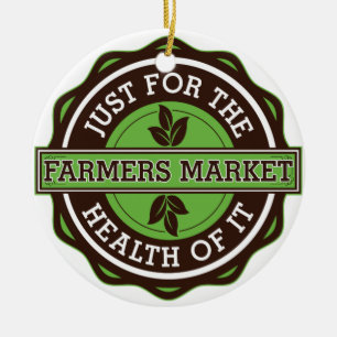 Adorno De Cerámica Los granjeros comercializan apenas para la salud