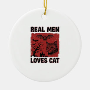 Adorno De Cerámica Los hombres de verdad aman la camiseta vintage de