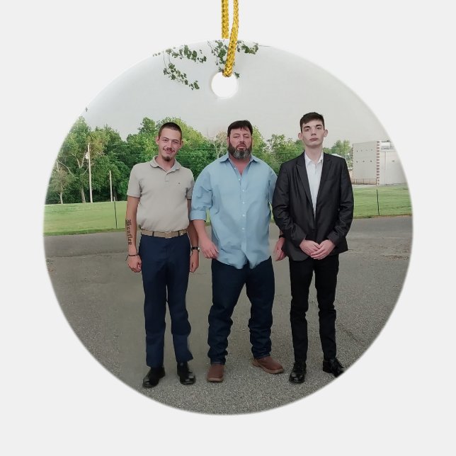 Adorno De Cerámica Los Huntley Men , 2 generaciones (Frente)