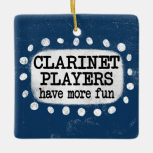 Adorno De Cerámica Los jugadores de Clarinet tienen más diversión