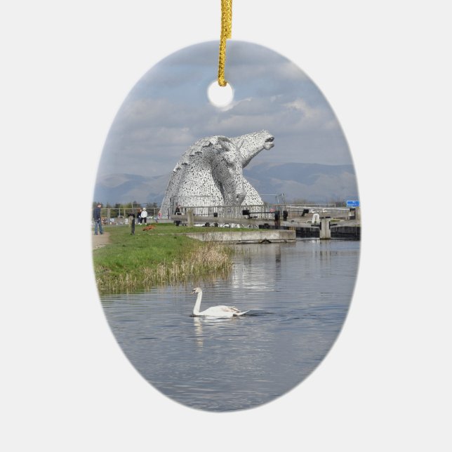 Adorno De Cerámica los Kelpies, parque de la hélice, Falkirk (Frente)