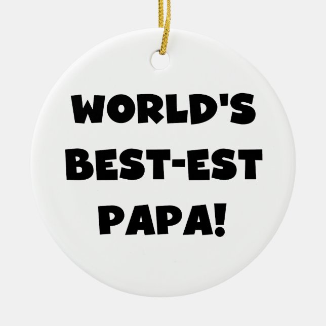 Adorno De Cerámica Los mejores camisetas y regalos de papá del mundo  (Frente)