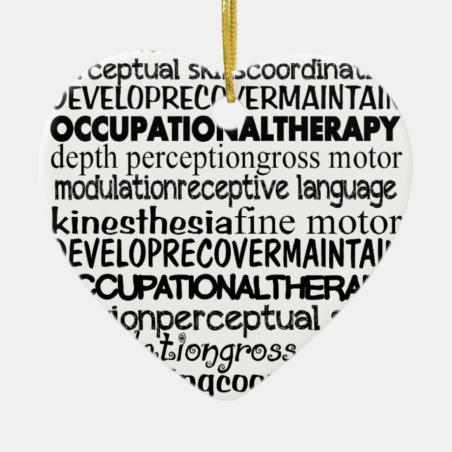 Adorno De Cerámica Los mejores regalos de la terapia profesional (Frente)