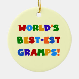 Adorno De Cerámica Los mejores regalos de los mejores Gramps del mund
