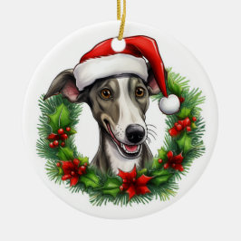 Adorno De Cerámica Los Navidades de Greyhound fueron atacados