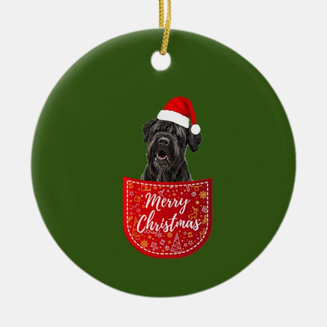 Adorno De Cerámica Los Navidades de los Terribles Negros Rusos Perece (Frente)