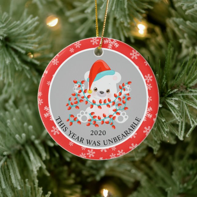 Adorno De Cerámica Los Navidades graciosos de Cute 2020 (Árbol)