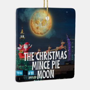 Adorno De Cerámica Los Navidades Mince Pie Moon