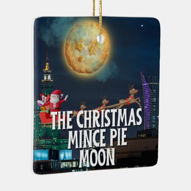 Adorno De Cerámica Los Navidades Mince Pie Moon (Derecha)