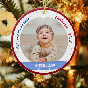 Adorno De Cerámica Los niños gemelos 2 fotos Los primeros Navidades