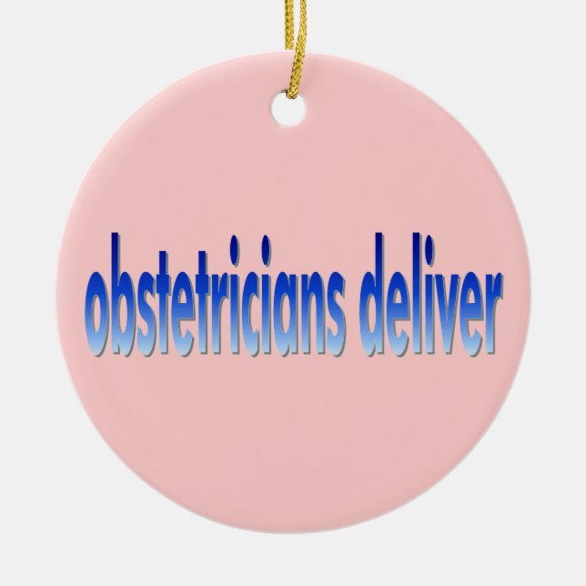 Adorno De Cerámica Los obstétricos entregan retruécano (Frente)