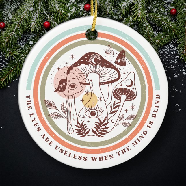 Adorno De Cerámica Los Ojos Son Inútiles Cuando La Mente Es Navidad D (Subido por el creador)
