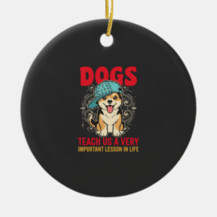Adorno De Cerámica Los perros nos enseñan una lección muy importante