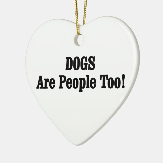 Adorno De Cerámica ¡Los PERROS también son personas! (Izquierda)
