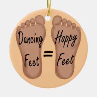 Adorno De Cerámica Los pies del baile son pies felices