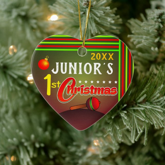 Adorno De Cerámica Los primeros Navidades del bebé (Árbol)