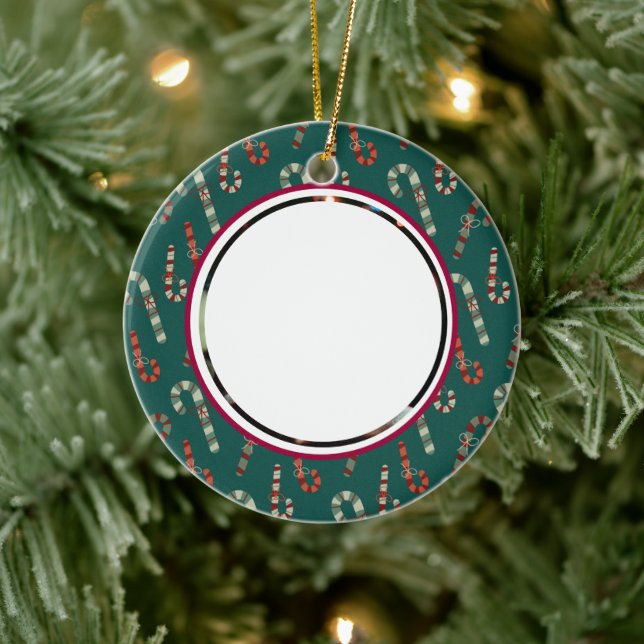 Adorno De Cerámica Los primeros Navidades del bebé Foto Cañones de Ve (Árbol)