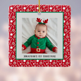 Adorno De Cerámica Los primeros Navidades del bebé son Cañones de cañ