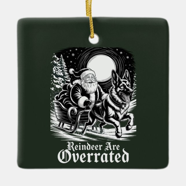 Adorno De Cerámica Los renos malineses belgas son sobrevalorados (Anverso)