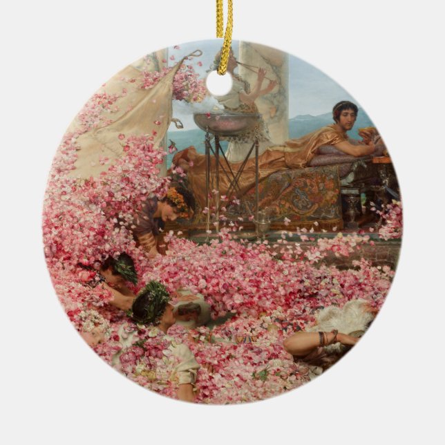 Adorno De Cerámica Los Rosas de Heliogabalus (antiguo lujo romano) (Frente)