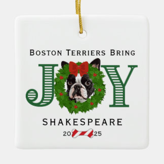 Adorno De Cerámica Los Territorios De Boston Traen Alegría