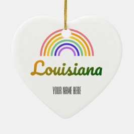 Adorno De Cerámica Louisiana - Nueva Orleans - Vintage