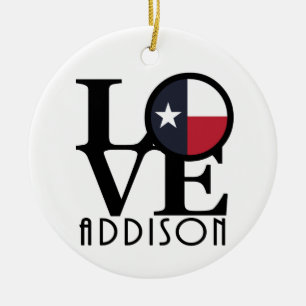 Adorno De Cerámica LOVE Addison
