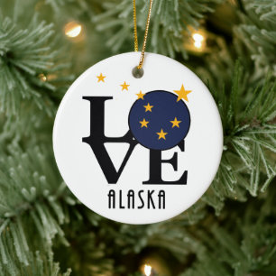 Adorno De Cerámica LOVE Alaska Ornament